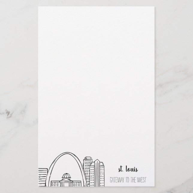 St. Louis Skyline Briefpapier (Vorderseite)