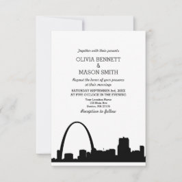 St Louis Skyline City Wedding Einladung