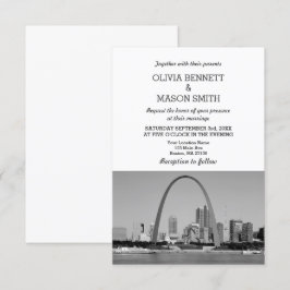 St. Louis Skyline Cityscape Hochzeit Einladung