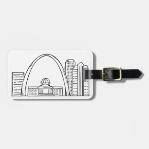 St Louis Skyline Luggage Tag Gepäckanhänger