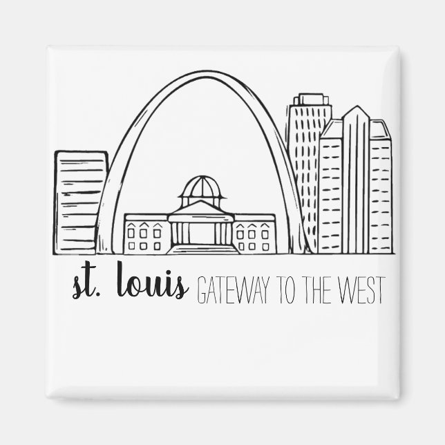 St. Louis Skyline Magnet (Vorne)