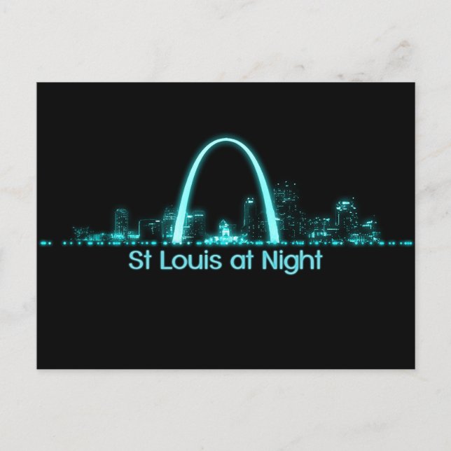 St Louis Skyline Postkarte (Vorderseite)