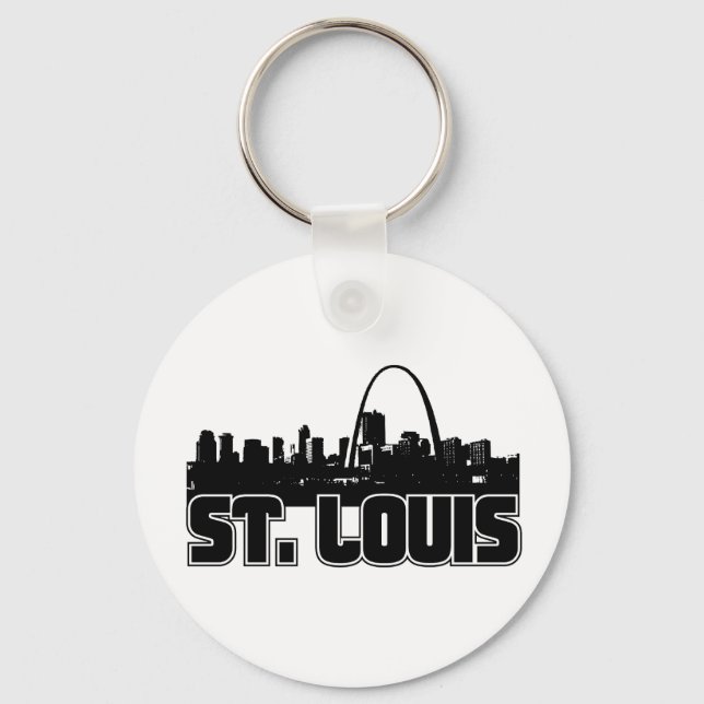 St Louis Skyline Schlüsselanhänger (Vorderseite)