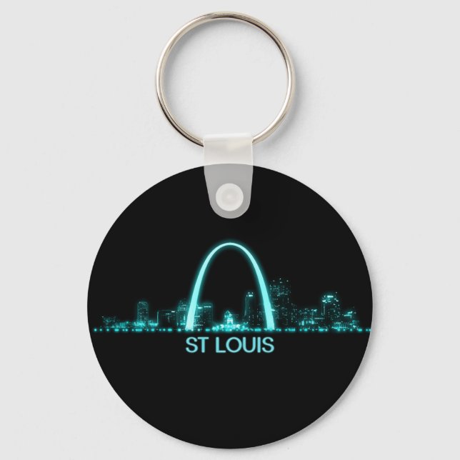 St Louis Skyline Schlüsselanhänger (Vorderseite)