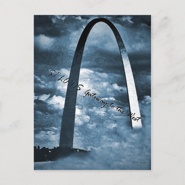ST LOUIS - Tor zum Westen Postkarte (Vorderseite)
