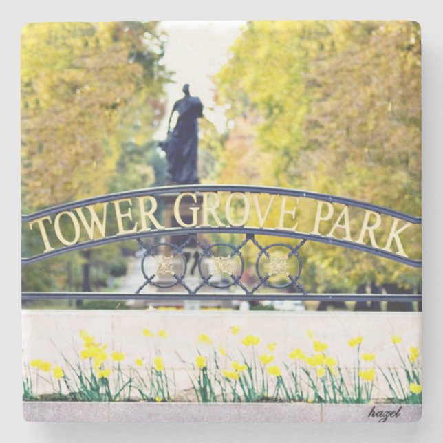 St. Louis, Tower Grove Park, Saint Louis Untersetz Steinuntersetzer (Vorderseite)