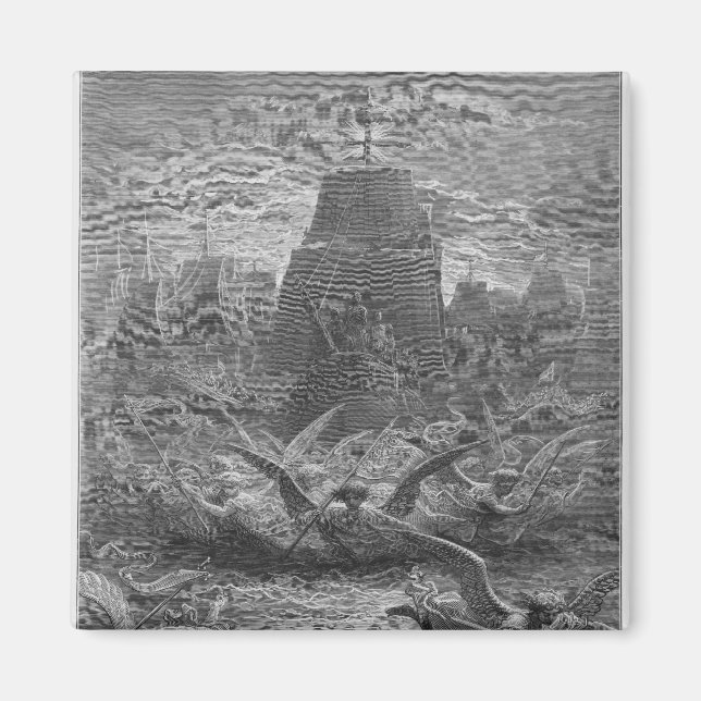 St. Louis verlassend Aigues-Mortes Magnet (Vorne)