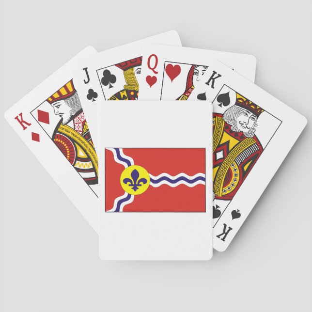 St.- Louisflagge Spielkarten (Rückseite)