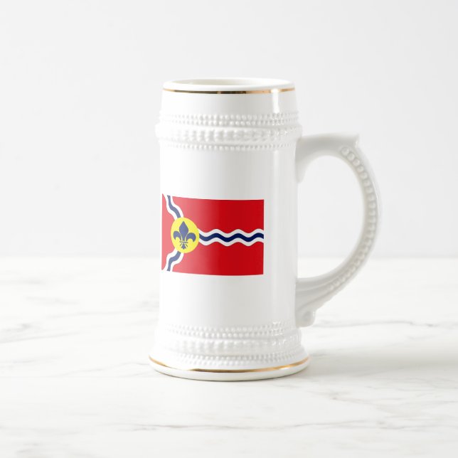 St.- Louisflaggen-Tasse Bierglas (Rechts)