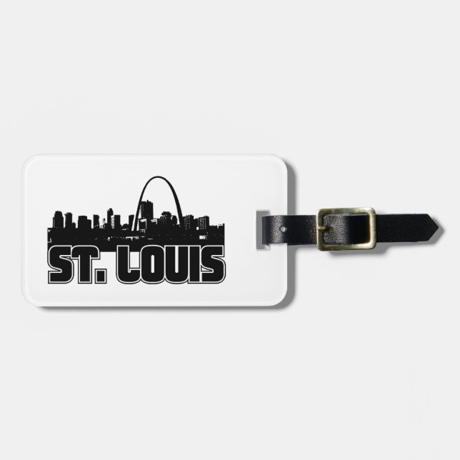 St.- LouisSkyline Gepäckanhänger (Vorderseite horizontal)