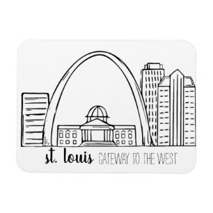 St.- LouisSkyline Magnet