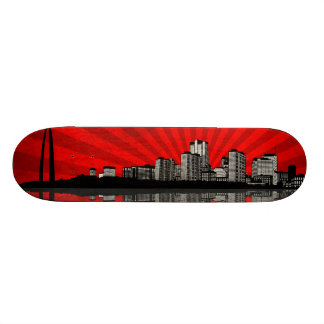 St.- LouisSkyline-Skateboard-Plattform (rot) Skateboard