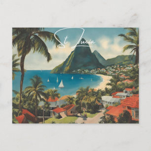St. Lucia (4) Postkarte