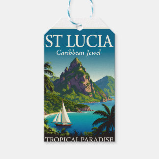 St Lucia Caribbean Jewel  Geschenkanhänger