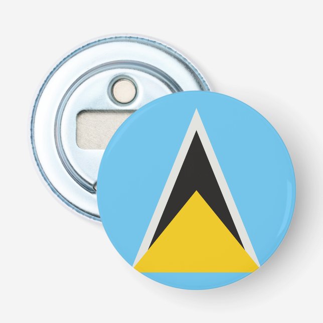 St. Lucia Flag Flaschenöffner (Vorderseite)