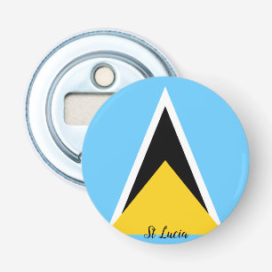 St. Lucia-Flag Flaschenöffner