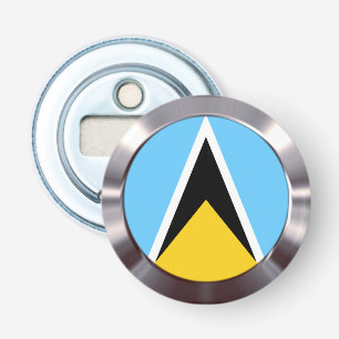 St. Lucia Flag Flaschenöffner