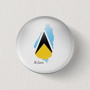 St Lucia Flag Karte   Button