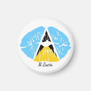 St. Lucia Flag Magnet