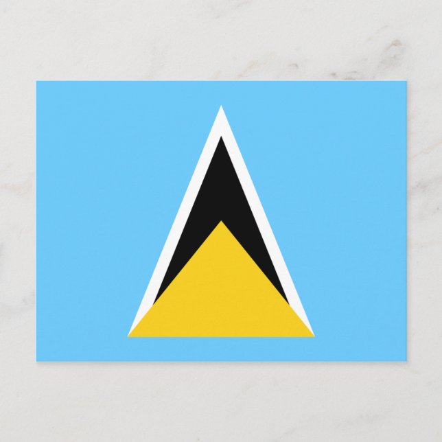St. Lucia Flag Postkarte (Vorderseite)