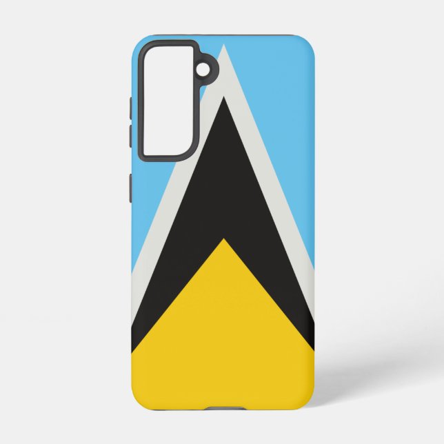 St. Lucia Flag Samsung Galaxy Hülle (Rückseite)