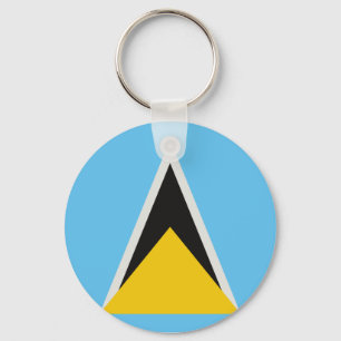 St. Lucia Flag Schlüsselanhänger