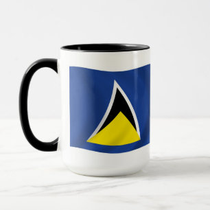 St.-Lucia-Flaggen-Tasse Tasse