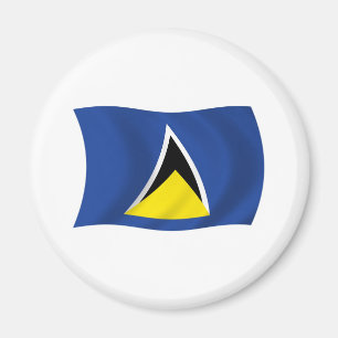 St. Lucia Flaggenmagnet Magnet