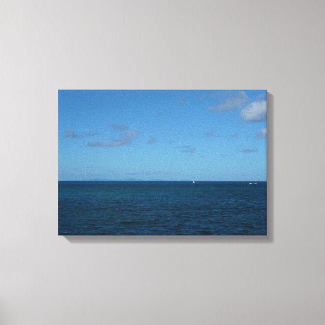 St. Lucia Horizon Blauer Ozean Leinwanddruck (Vorderseite)