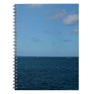 St. Lucia Horizon Blauer Ozean Notizblock
