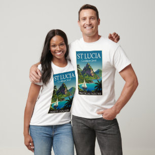 St. Lucia Karibisches Juwel T-Shirt