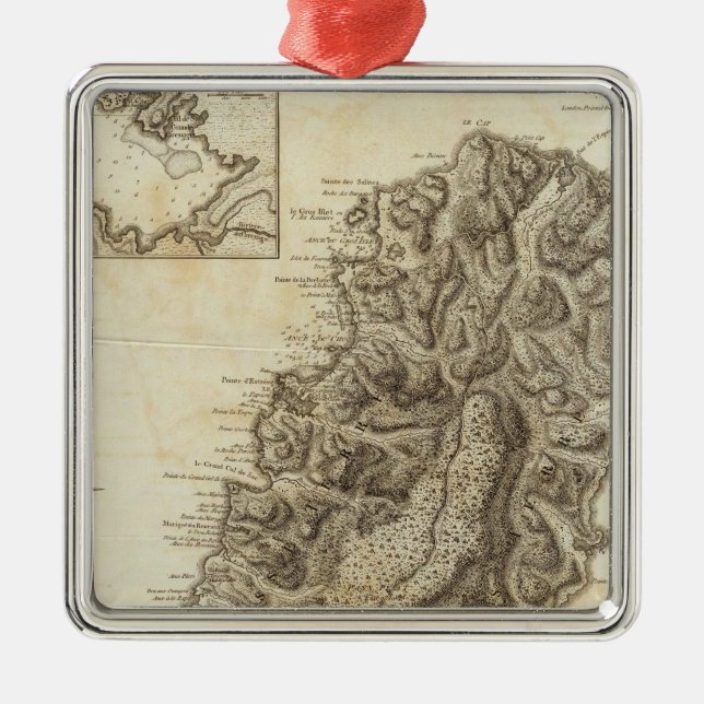 St Lucia Ornament Aus Metall (Vorne)