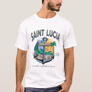 St. Lucia östlicher Karibik T-Shirt