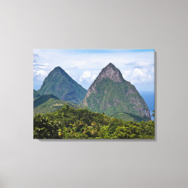 St Lucia Pitons Canvas Print Leinwanddruck