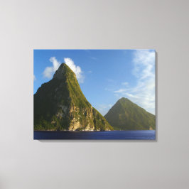 St Lucia Pitons Leinwanddruck