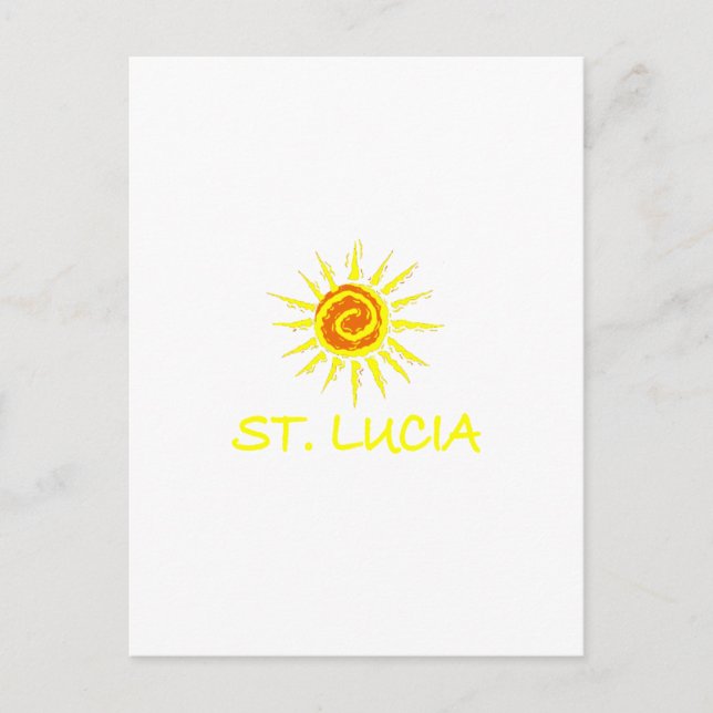 St. Lucia Postkarte (Vorderseite)