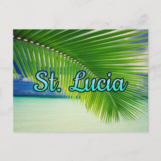 St. Lucia Postkarte (Vorderseite)