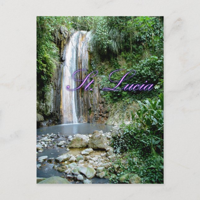 St Lucia Postkarte (Vorderseite)