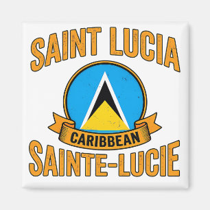 St. Lucia Sainte-Lucie Karibik Magnet