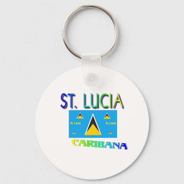 St. Lucia Schlüsselanhänger (Vorderseite)