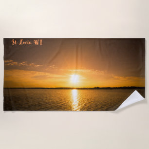 St. Lucia Sonnenuntergangs-Strandtuch Strandtuch