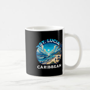 St. Lucia Souvenir Urlaub Sommer St. Lucia Kaffeetasse