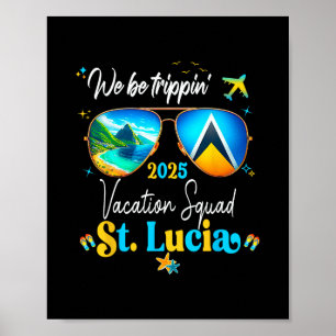St. Lucia Urlaub Familien Freunde Reise Kreuzfahrt Poster