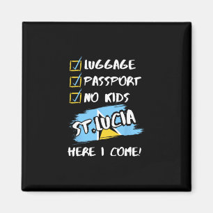 St. Lucia Urlaubsoutfit für Paare ohne Kinder St. Magnet