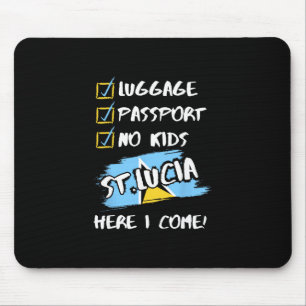 St. Lucia Urlaubsoutfit für Paare ohne Kinder St. Mousepad