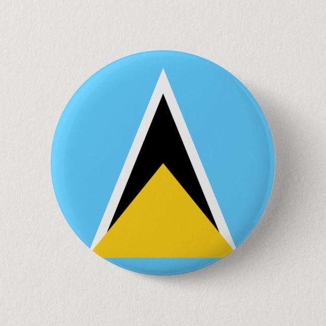 St- Luciaflagge Button (Vorderseite)