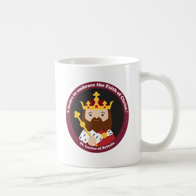 St. Lucius of Britain Kaffeetasse (Rechts)