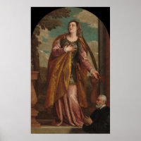St. Lucy und ein Donner - Veronese Kunstposter