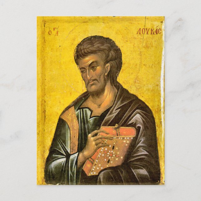 St. Luke das Evangelistische Icon Orthodox Christl Postkarte (Vorderseite)