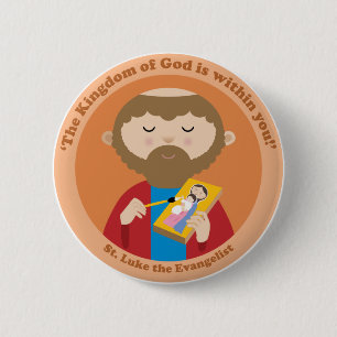 St Luke der Evangelist Button